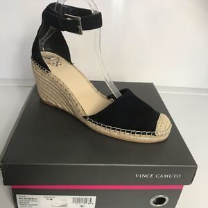 Vince Camuto Venerly Leather Espadrille Wedges